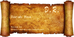 Darab Rea névjegykártya